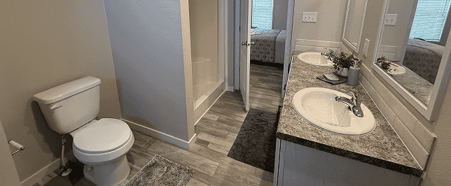 The brewster bathroom home features