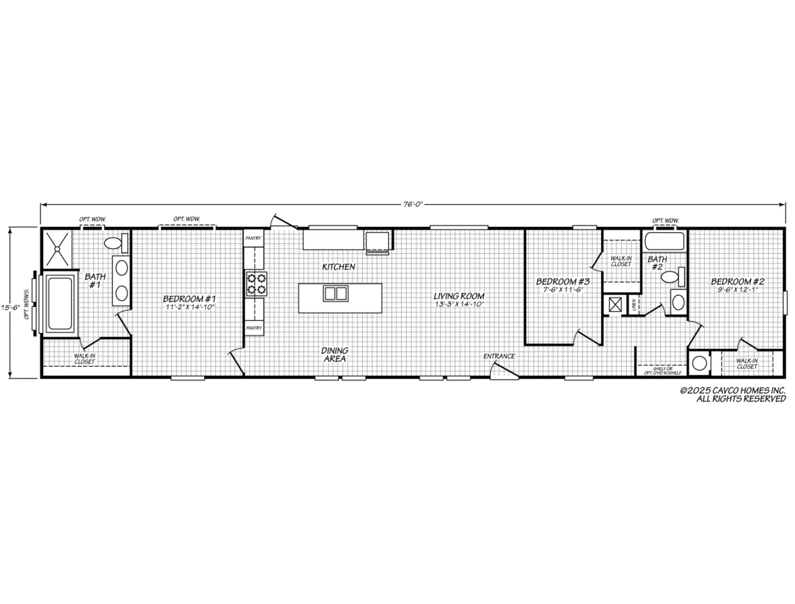 Pinnacle 16763c floor plan home features