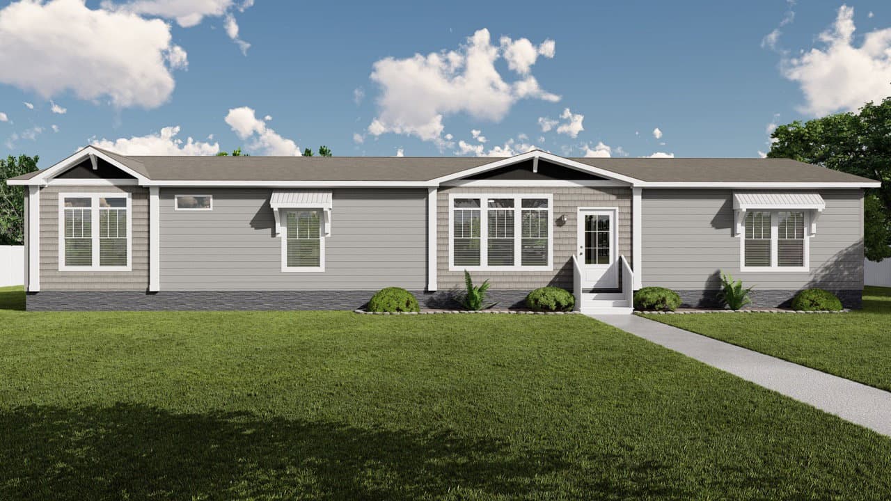 The oceanside hero, elevation, and exterior home features