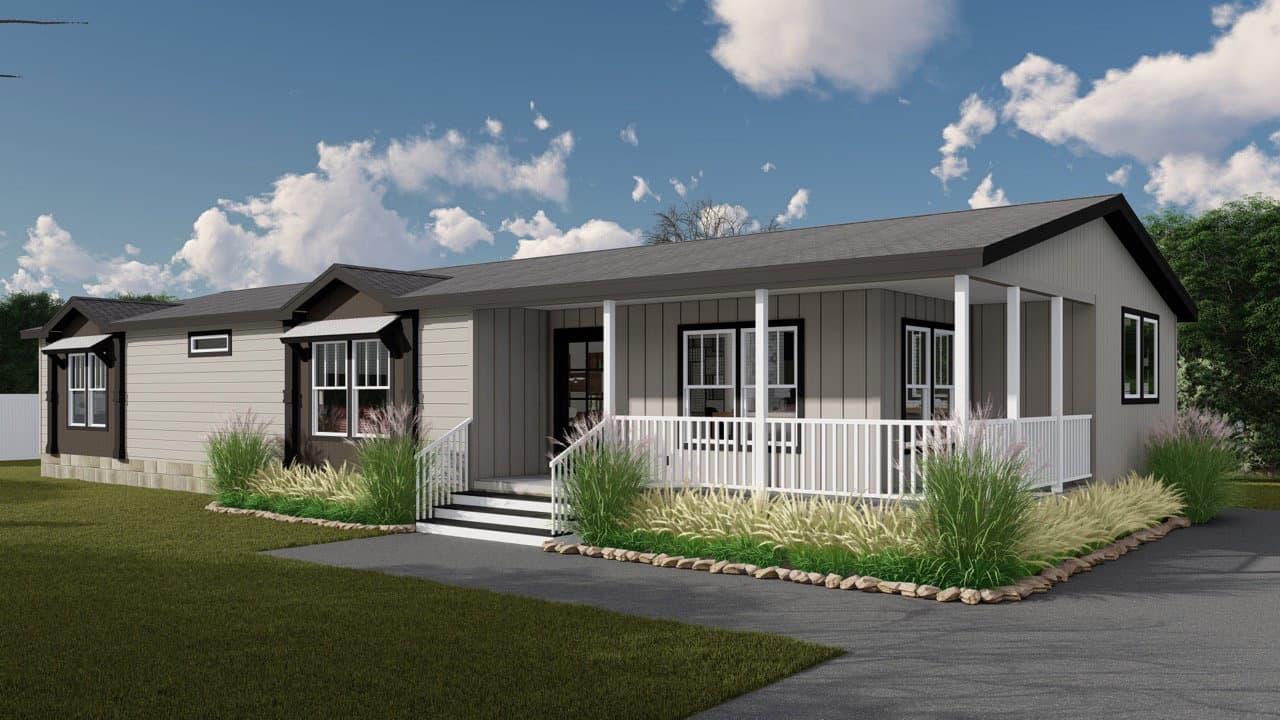 The sedona hero, elevation, and exterior home features