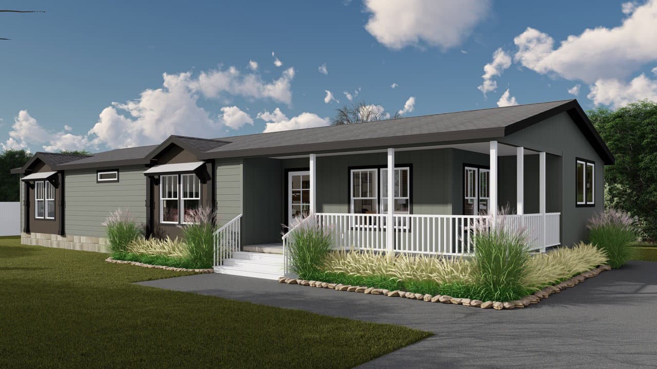 The sedona hero, elevation, and exterior home features