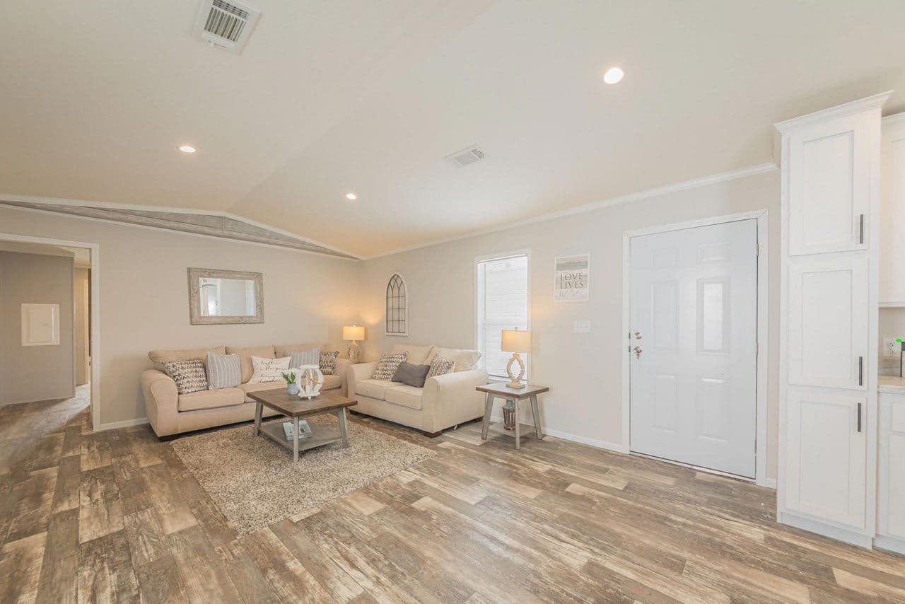 The iberville interior home features