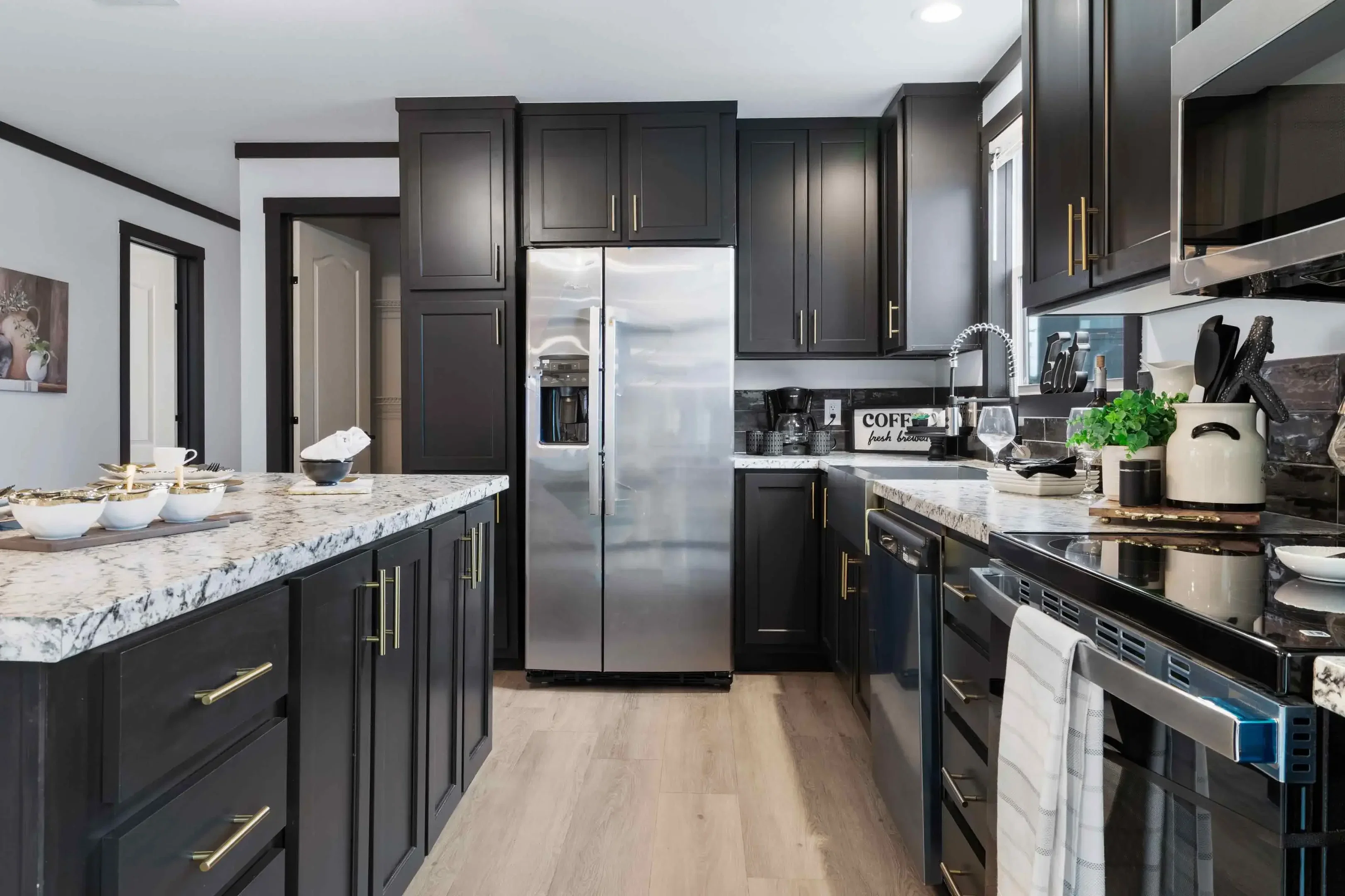 The stonewall kitchen home features