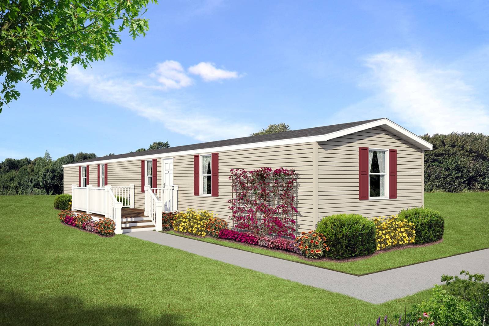 Cs1676g hero, elevation, and exterior home features