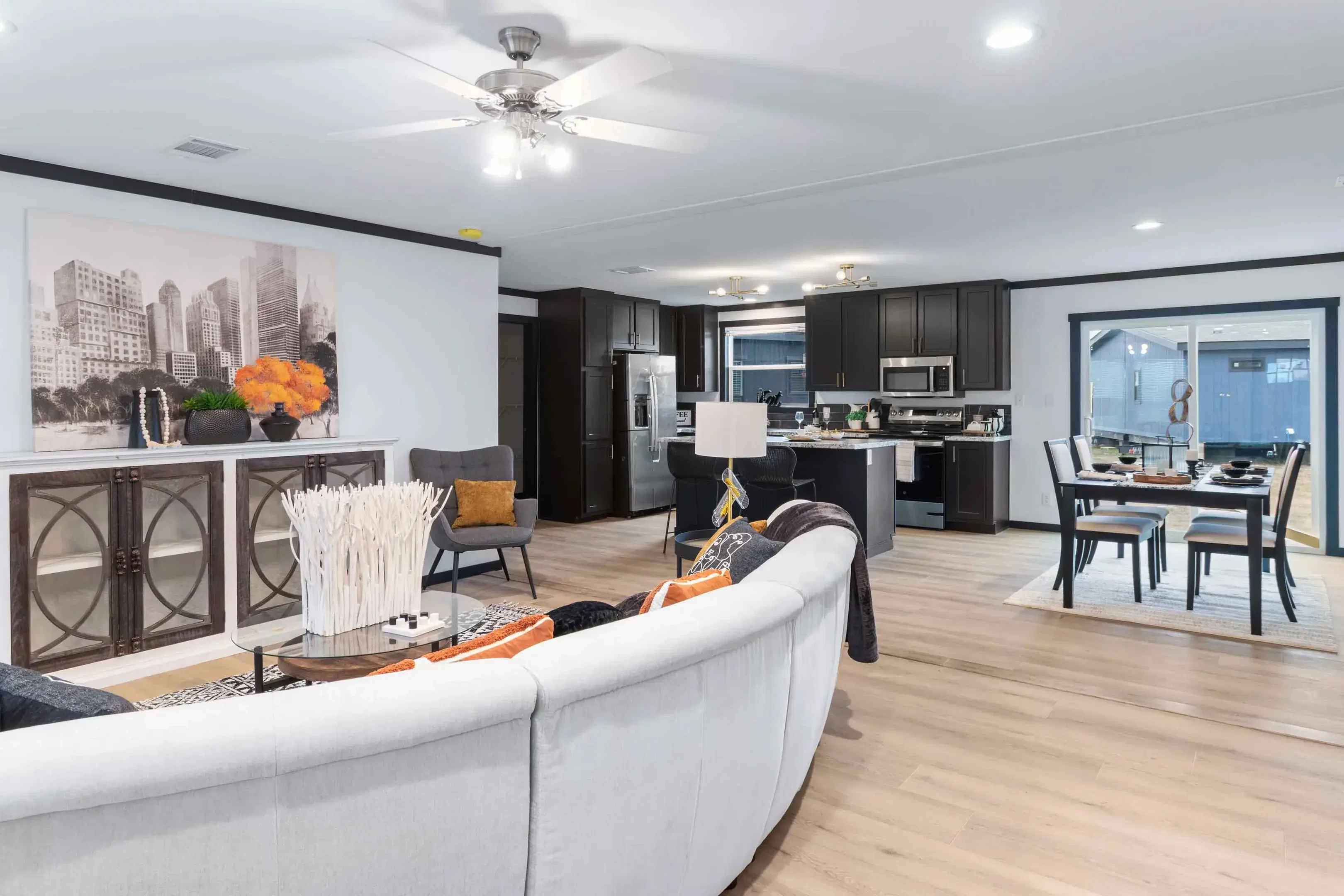 The stonewall interior home features
