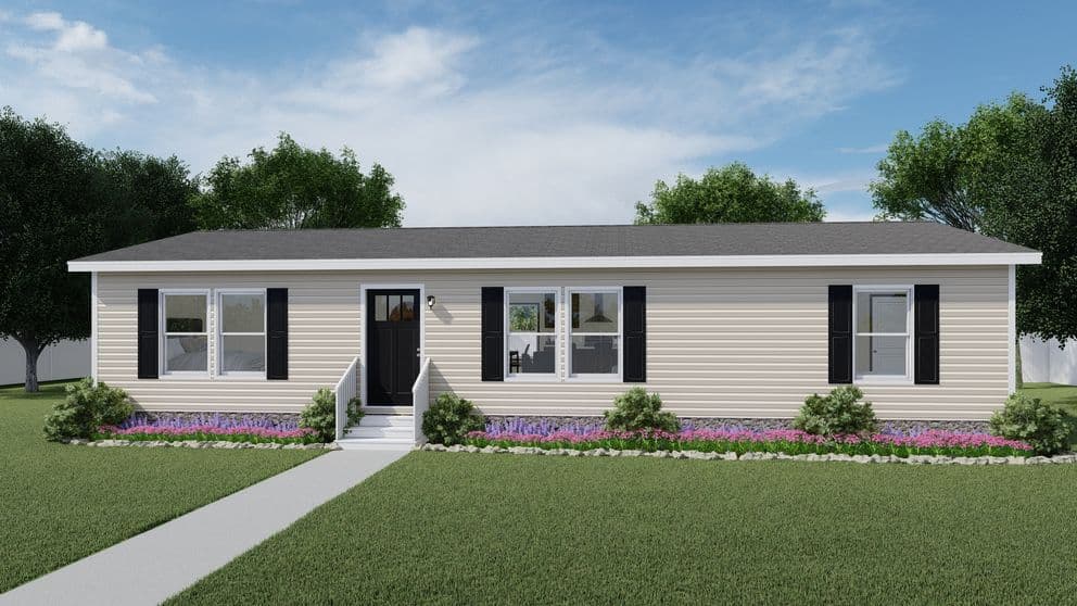 Glimpse elevation and exterior home features